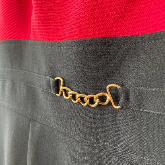 NEVER BEEN WORN Studio One Women's Red & Black Dress & Blazer Set [8] - Picture 8 of 12